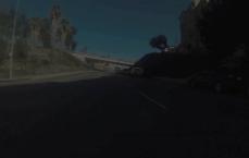 Hollywood and Vine Driving Shot