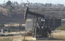 Oil Rig Pumping Oil