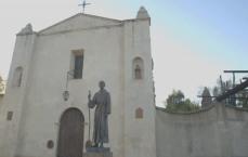 Statue of Junipero Serra at Mission San Gabriel